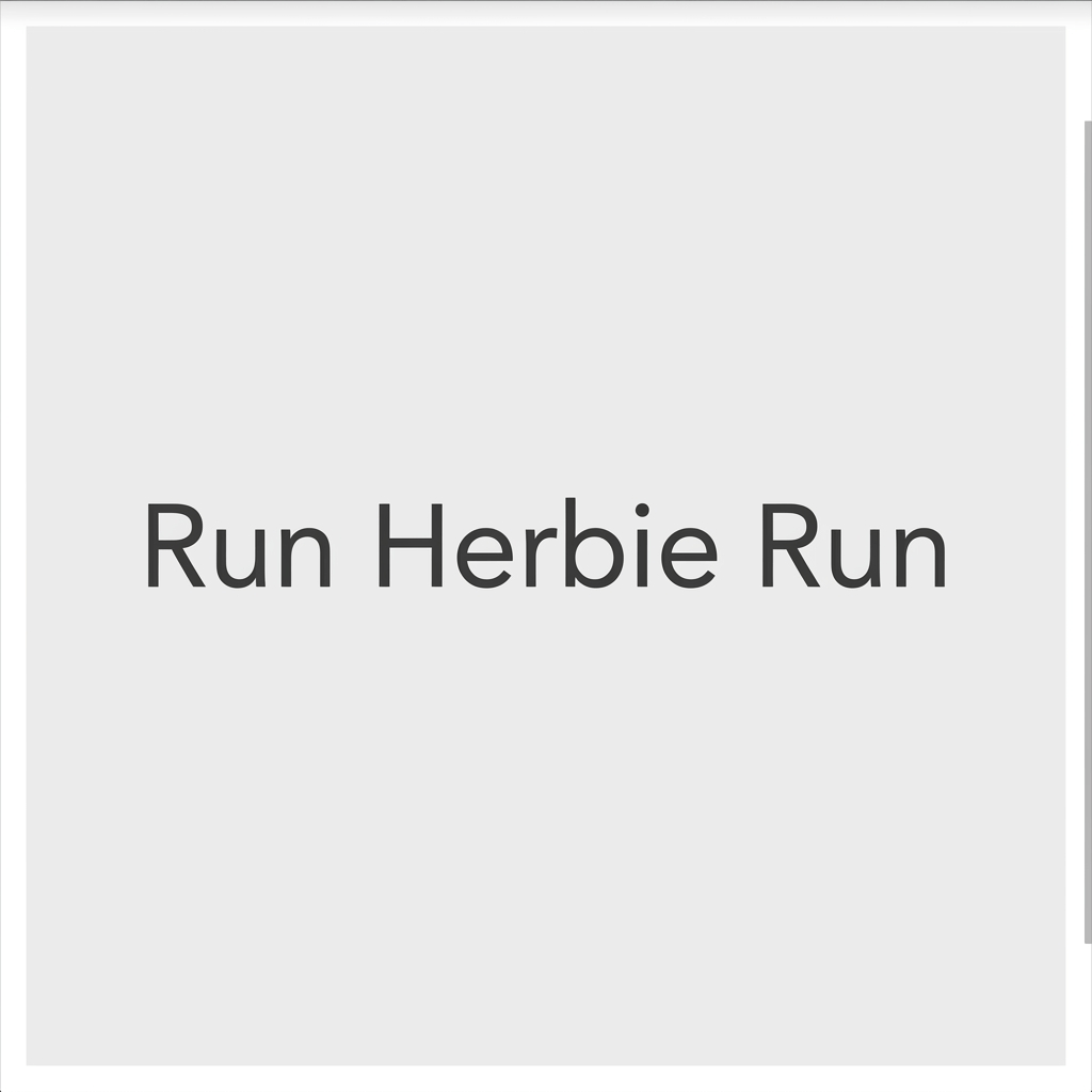 Run Herbie Run